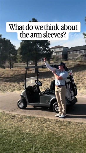 What do we think about sun sleeves?😅 #golf