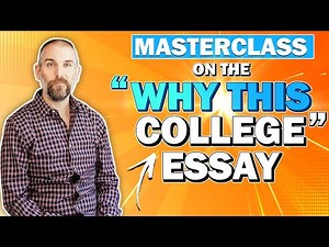 Why This College Essay Examples -- Masterclass with College Essay Guy (Full Version)