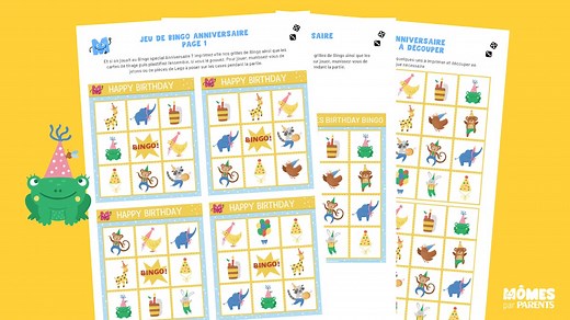 BINGO Birthday à imprimer