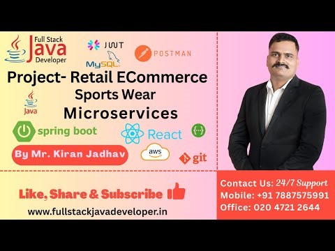 Retail E-Commerce Sports Wear Project | JDK 25 | Spring Boot 4 | React JS Microservices #fullstack