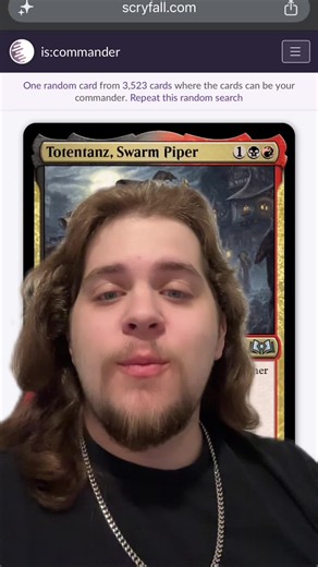 Commander of the Day - Totentanz, Swarm Piper #mtg #mtgcommander #mtgcommunity #magicthegathering #mtgtiktok