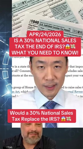 Is a 30% National Sales Tax the End of IRS? 😱💸 Here’s What You Really Need to Know 👀! #FairTax #TaxReform #CurrentEvents #fyp #viral