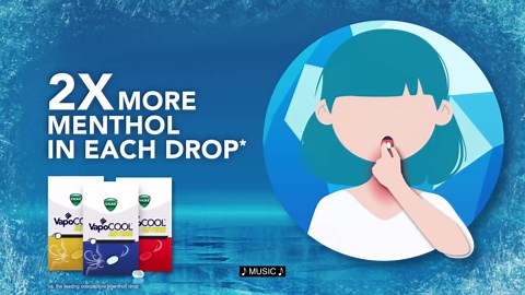 Vicks VapoCool Severe Sugar Free, Medicated Sore Throat Drops, Max Strength Menthol, Soothes Sore Throat Pain, Winterfrost Flavor, 30ct