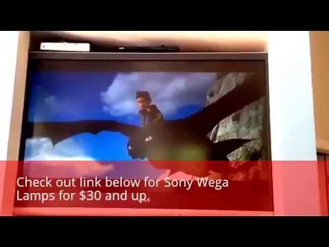 How to Replace a Sony Wega TV Lamp in less than 60 seconds KDF-55E2000