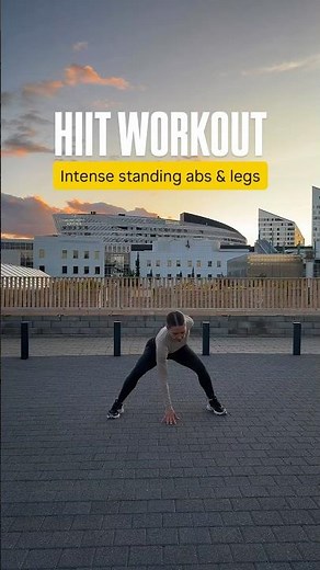 Standing Abs HIIT | explosive workout for your abs and legs