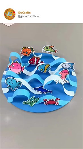 gocraftsofficial on Instagram: "This ocean-themed paper maze is the perfect mix of creativity, fun, and learning! 🌊🦀🐟 Designed with waves, paths, and adorable sea creatures, this DIY craft becomes a playful game that keeps kids entertained for hours. Move the characters through the maze, explore the paths, and enjoy the cute ocean friends along the way. It’s a fantastic activity for improving problem-solving skills, hand-eye coordination, and imaginative play. You can customize the maze with 