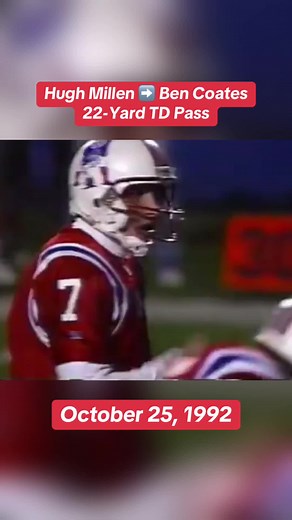 Hugh Millen to Ben Coates: 22-Yard Touchdown Highlight
