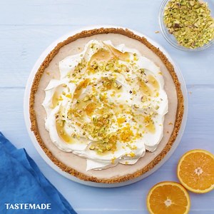 Put your tinned fruit to good use and pretend it's still summer. Make our 4-Ingredient No-Bake Peach Pie 👉 https://bit.ly/3czUnmF | Tastemade UK