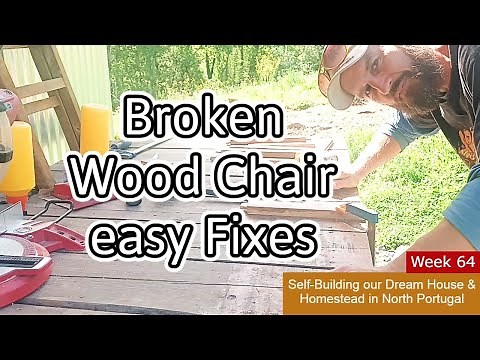 How to fix a broken wooden chair - easy Wobbly Chairs fix (by PRO carpenter)