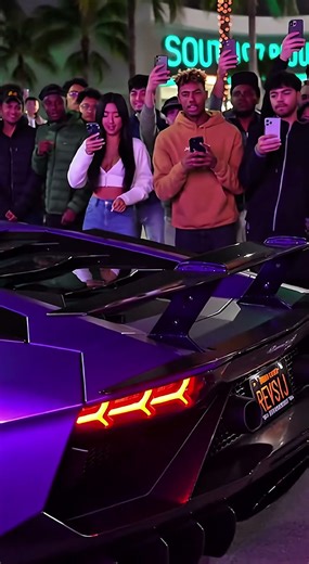 Scaring People with SVJ Flames! 😱🔥 #lamborghini in #miami