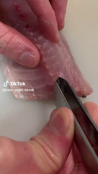 Delicious Butter Fish Sushi by Chef Kazu