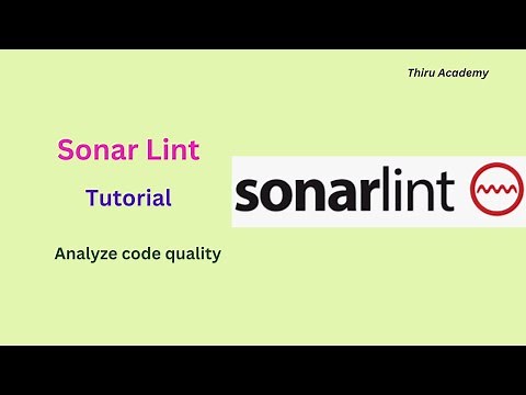 Sonar Lint in STS tutorial || Thiru Academy