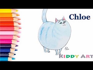 How To Draw Chloe from Secret Life Of Pets / Как нарисовать Хлою (Тайная жизнь домашних животных)