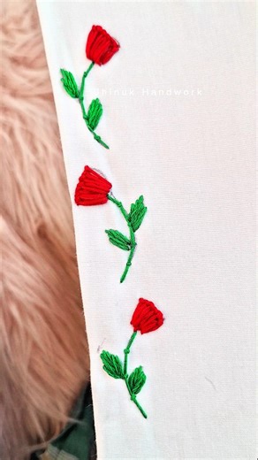 Most beautiful flower embroidery tips #shorts #trending #video #viral #ytshorts