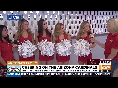 Arizona Cardinals cheerleaders bring the team spirit to every game