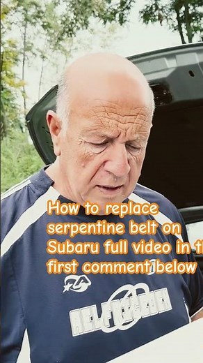 How to replace serpentine belt on Subaru outback