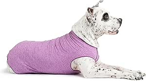 Goldpaw Dog Sun Shirt with UV Protection - Lightweight, Cooling Sun Protection Clothing for Dogs - Reduce Heat Absorption - Pet Clothes Made in The USA - Machine Washable - Violet - Size 16