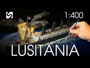 The moment the Lusitania was hit. | 3D Printed Miniatures Scene | Anycubic M7 Pro