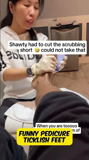 Ticklish Pedicure Reactions 😂 | Try Not to Laugh!