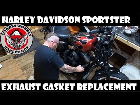 Harley Davidson Sportster Exhaust Gasket Replacement
