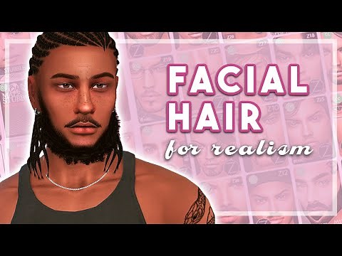 My Favorite CC: Facial Hair for Realism (250+ Items!) | Sims 4 CC Links