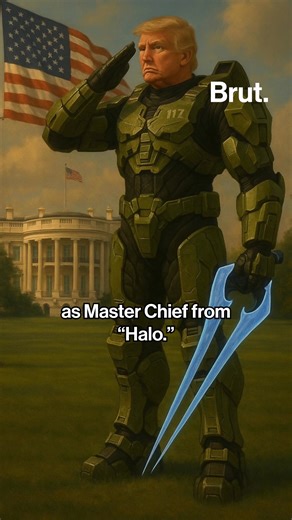 The White House shared an AI-generated image of Trump as Halo’s Master Chief as GameStop declared the “end of the console wars.” #Halo #ConsoleWars #GameStop #Trump #AI #GamingNews | Brut