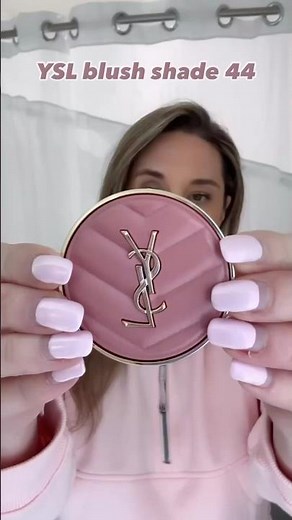 YSL MAKE ME BLUSH IN SHADE 44 🌸 SWATCH AND TRY-ON #yslbeauty #yslblush #shorts