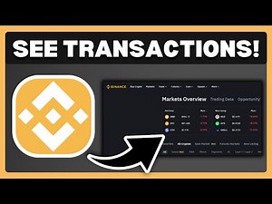 How To See Transaction History On Binance - Full Guide