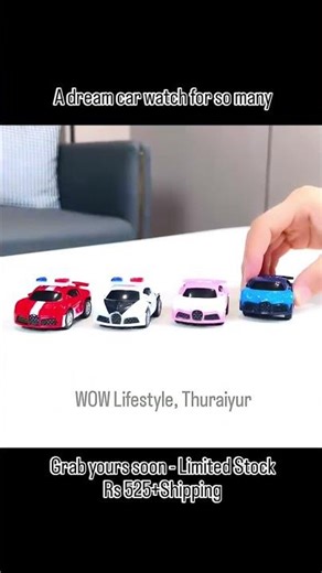 Remote Controlled Watch Car RC Toy, Mini Wrist Watch Remote Control Car Toy for Racing