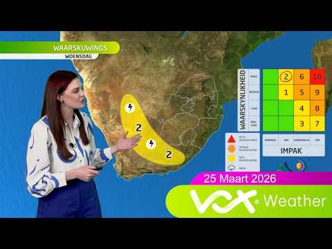 25 Maart 2026 | Vox Weervoorspelling