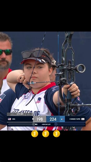 🥇GOLD 🥇 for USA at #WAYC2025! This U18 compound women’s team has been so dominant all week through so many challenges! 🇺🇸🏹 | USA Archery