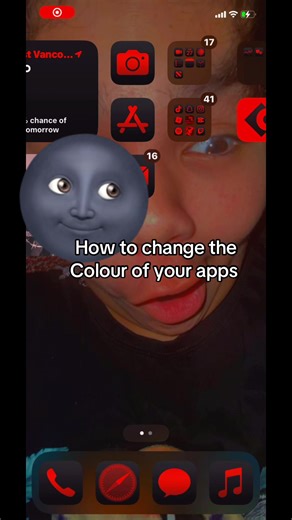 How to change the colour of your apps#