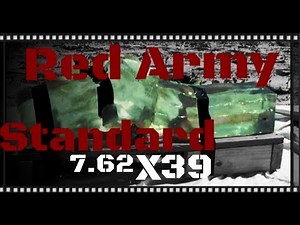 Red Army Standard 7.62x39 123gr FMJ Ballistics Gel Test & Review (HD)