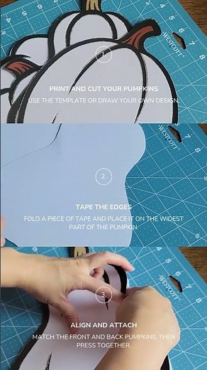 Easy DIY Pumpkin Craft 🎃 | Printable Fall Home Décor Idea 🍂