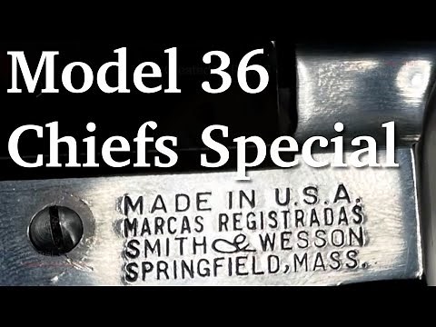 Smith & Wesson J Frame Model 36 Chiefs Special Square & Round Butt Revolvers
