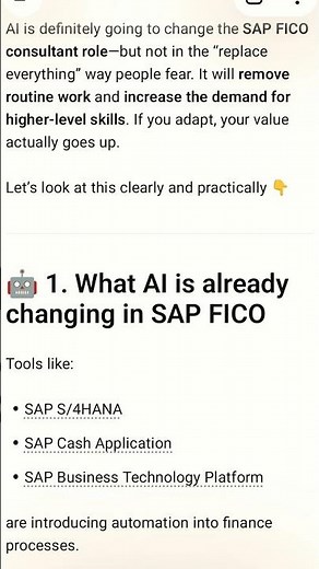 AI CAN REPLACE FICO CONSULTANT ROLE ? #sap #sapfico #fico #ebrs #AI
