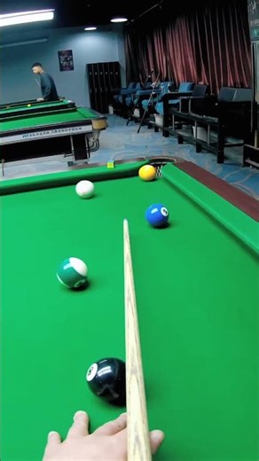 Billiards POV Smooth Cue Control and Perfect Pocket Finish #snooker #billiardsgame #ballpool