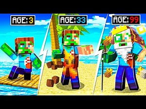 STRANDED ON TIKI ISLAND IN MINECRAFT!