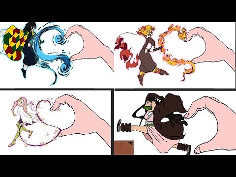 Demon Slayer Finger Hearts Compilation | Demon Slayer V'day