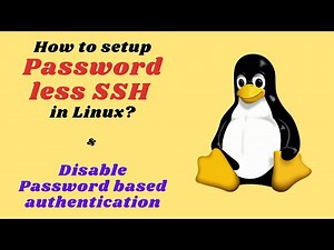 How to set up Passwordless SSH access on a Linux server & disable password authentication