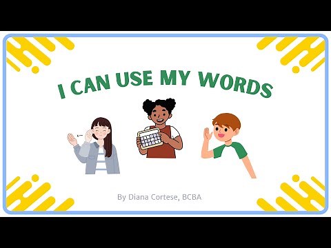 Social Story for Kids - I Can Use My Words
