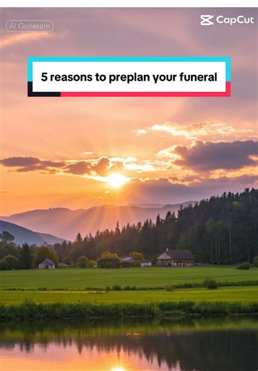Five reasons to pre-plan your funeral. #funeralhome #peaceofmind #preplanning #deathcare #fyp #foryourpage