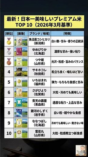 【2026年最新】日本で一番美味しいお米はどれ？厳選プレミアム米TOP10🍚