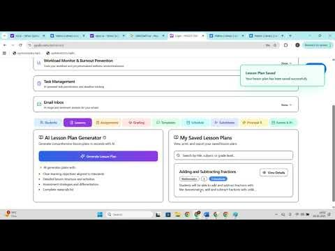 AI Powered Lesson Planning Made Easy! ✨