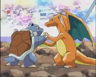Ash's Charizard vs. Gary's Blastoise