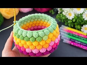 Super Easy Crochet Basket / Box ✔ Very Useful & Decorative | Make & Sell 💰
