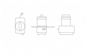 Grinder Food - Free CAD Drawings