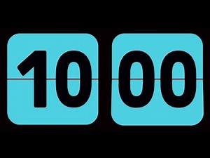 10 Minute Flip Timer | Ticking Sound with Alarm Ending 🔔