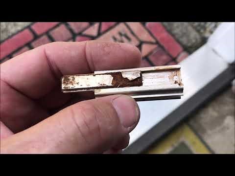 OldGuyDIY Rusty Rusted Shower Door Latch Magnet Removal Fix w Standard Screwdriver and Hammer