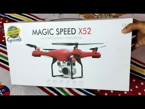 Magic Speed X52 Drone | Unboxing & Installation | Flying demo | Best & Cheap Drone with HD Camera